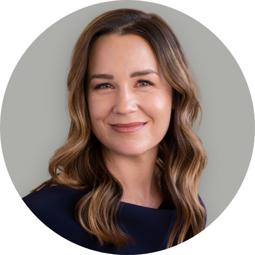 headshot of a smiling woman