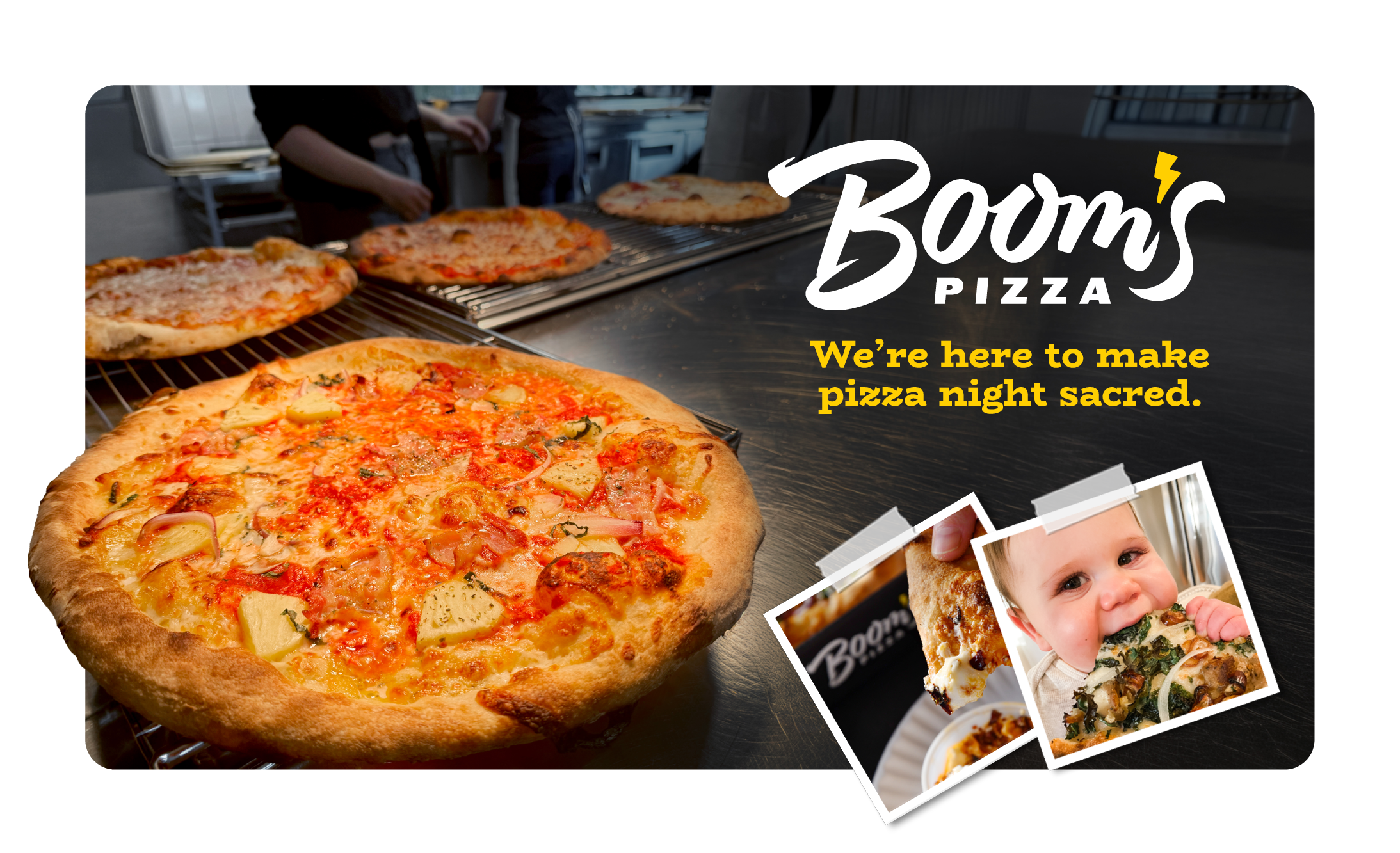 Building a Rebel Brand Identity for Boom’s Pizza