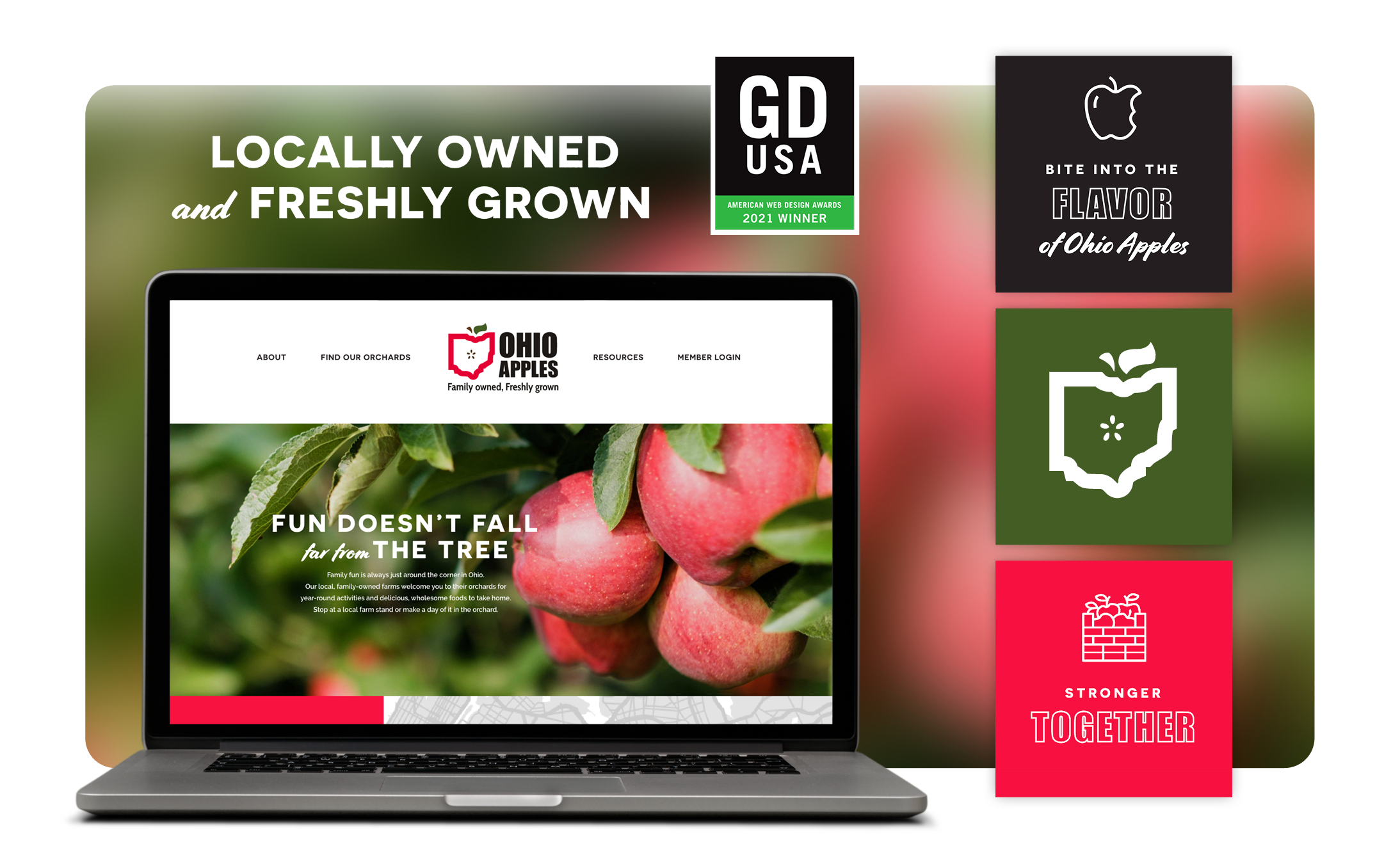 MUSE Ohio Apples Brand Website Design