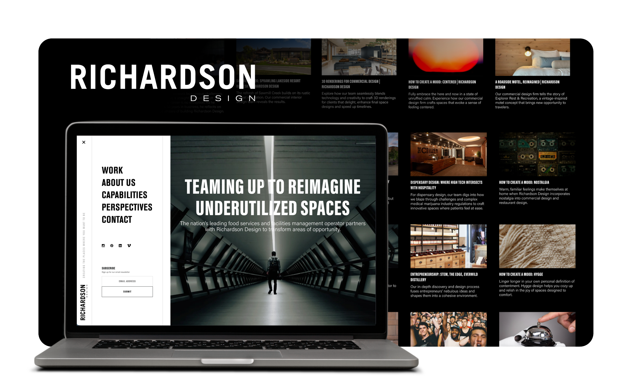 MUSE Richardson Design Brand Website Design